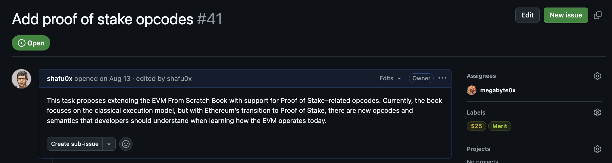Bounties Tag Example